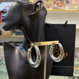 Nova Silver Chunky Hoops