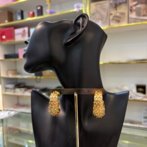 Maria Textured Hoops