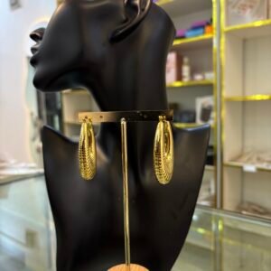 Gold Croissant Hoop