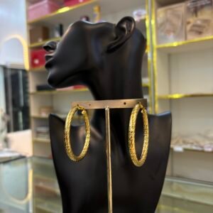 Etched Classic Hoops