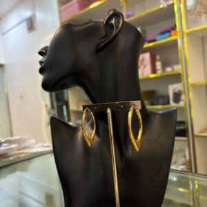 Marquise Gold Hoops