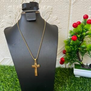 Latrell gold cross necklace