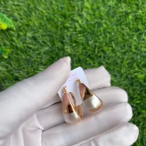 Three tone mini hoops