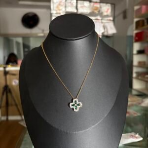 Emerald Petal Necklace
