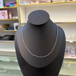 Dainty Silver Twist Chain