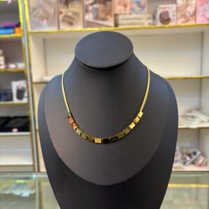 Gold Square Tile Necklace