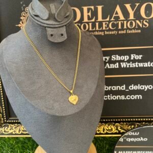 Leslie gold love necklace