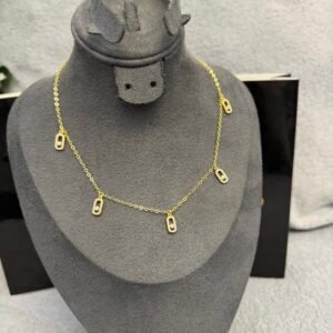 Lezi gold charm necklace