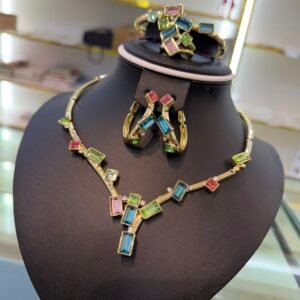 Lara multicolored jewelry set