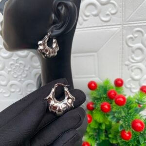 Lexi silver hoops