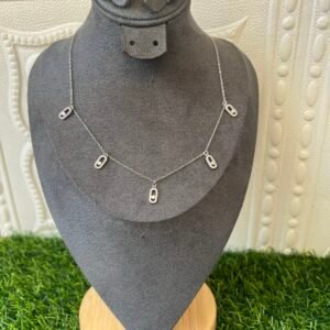 Lezi silver charm necklace