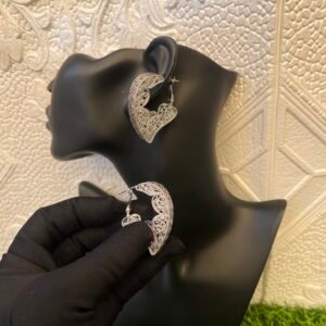 Sara silver hoops