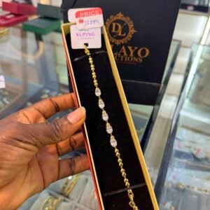 Lani gold stoned bracelet