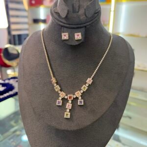 Stud multicolored jewelry set
