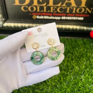Ebieré green earrings