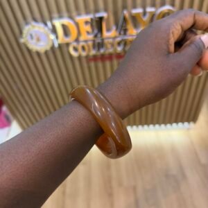 Brown acrylic bangles