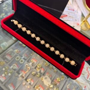 Mari gold stoned bracelet