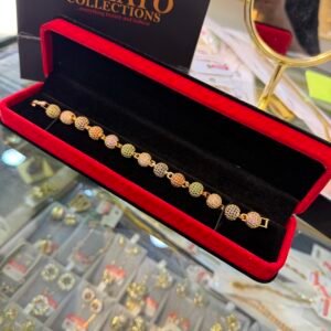 Mari gold multicolored bracelet