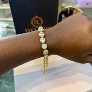 Kim gold stoned bracelet