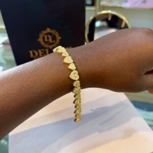 Rita gold stoned bracelet