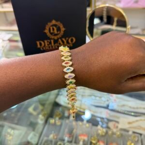 Ashley gold multicolored bracelet