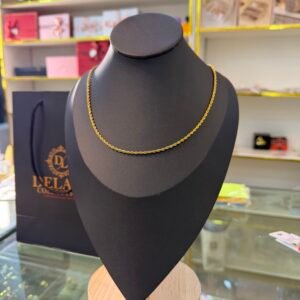 Gold mini twist necklace
