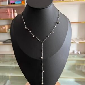 Chic Silver Y-Necklace