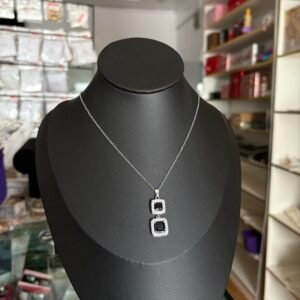 Chic Onyx Duo Necklace
