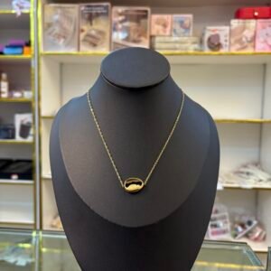 Gold Cowrie Charm Necklace