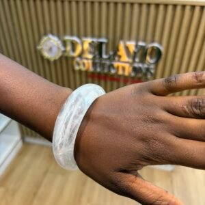 Lisa White Marble Bangle