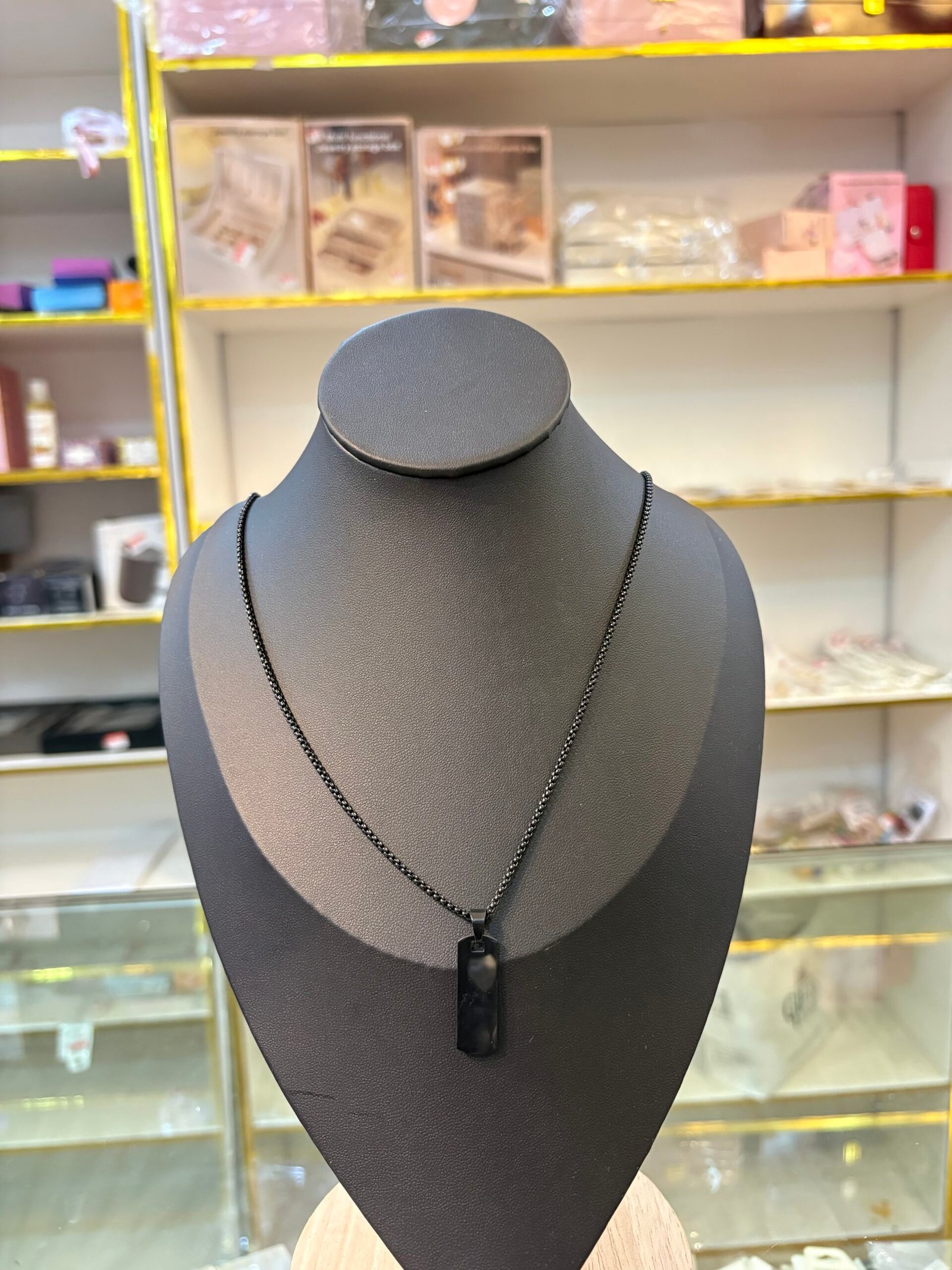 Cole Sleek Black Necklace