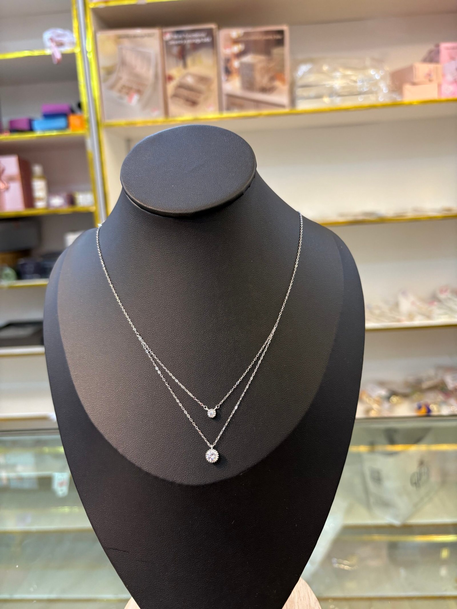 Mila Layered Crystal Necklace
