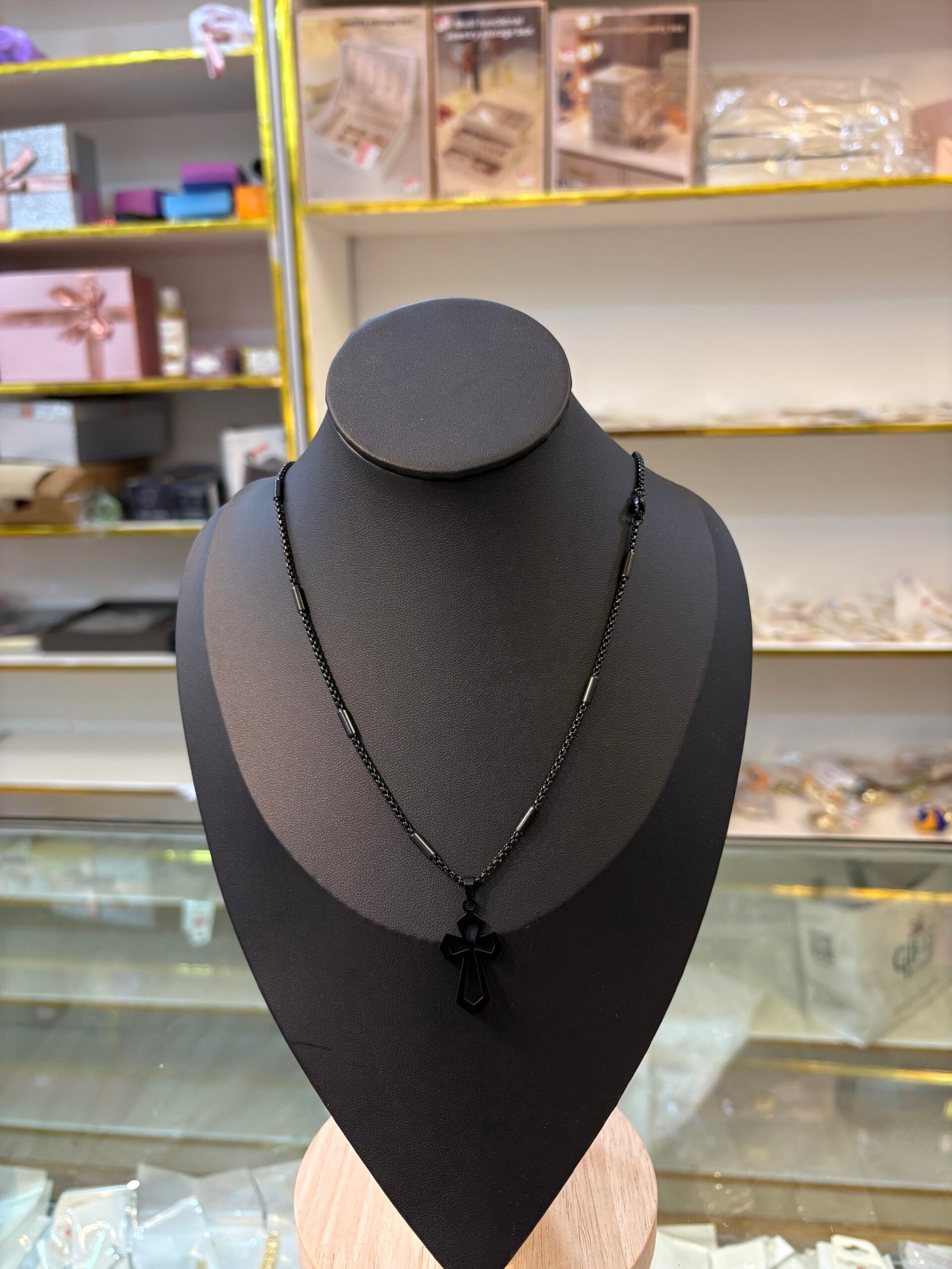 Black Cross Necklace