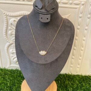 Neri gold/offwhite love necklace