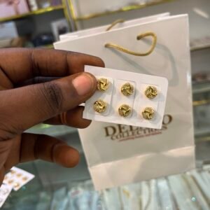 Olive Gold Studs